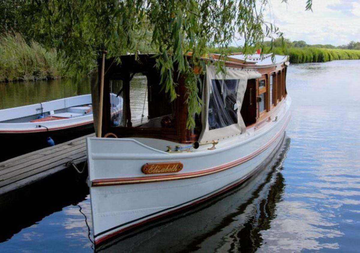 Classic Wooden Boat for Sale -  1910 DUTCH SALON BOAT