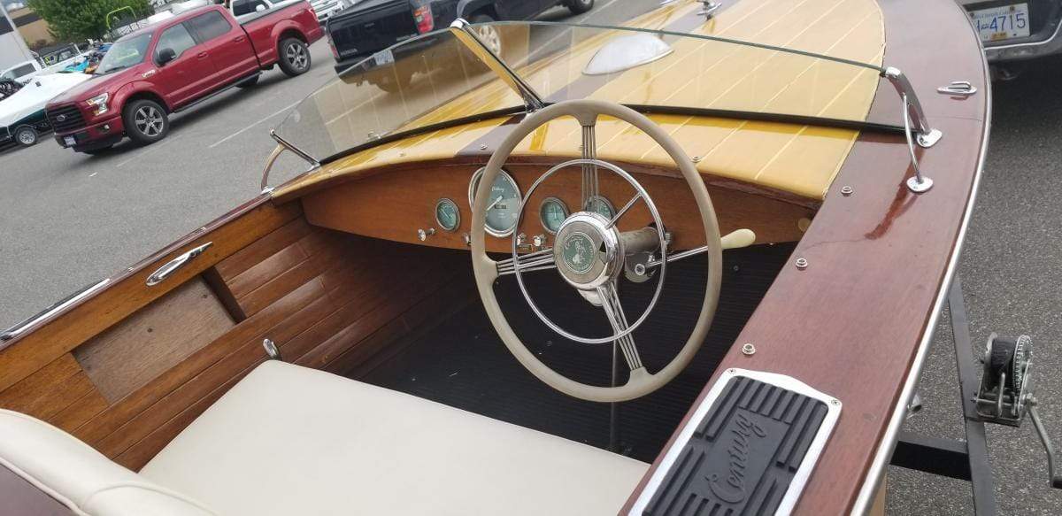 Classic Wooden Boat for Sale -  1952 CENTURY RESORTER 16' - Modified