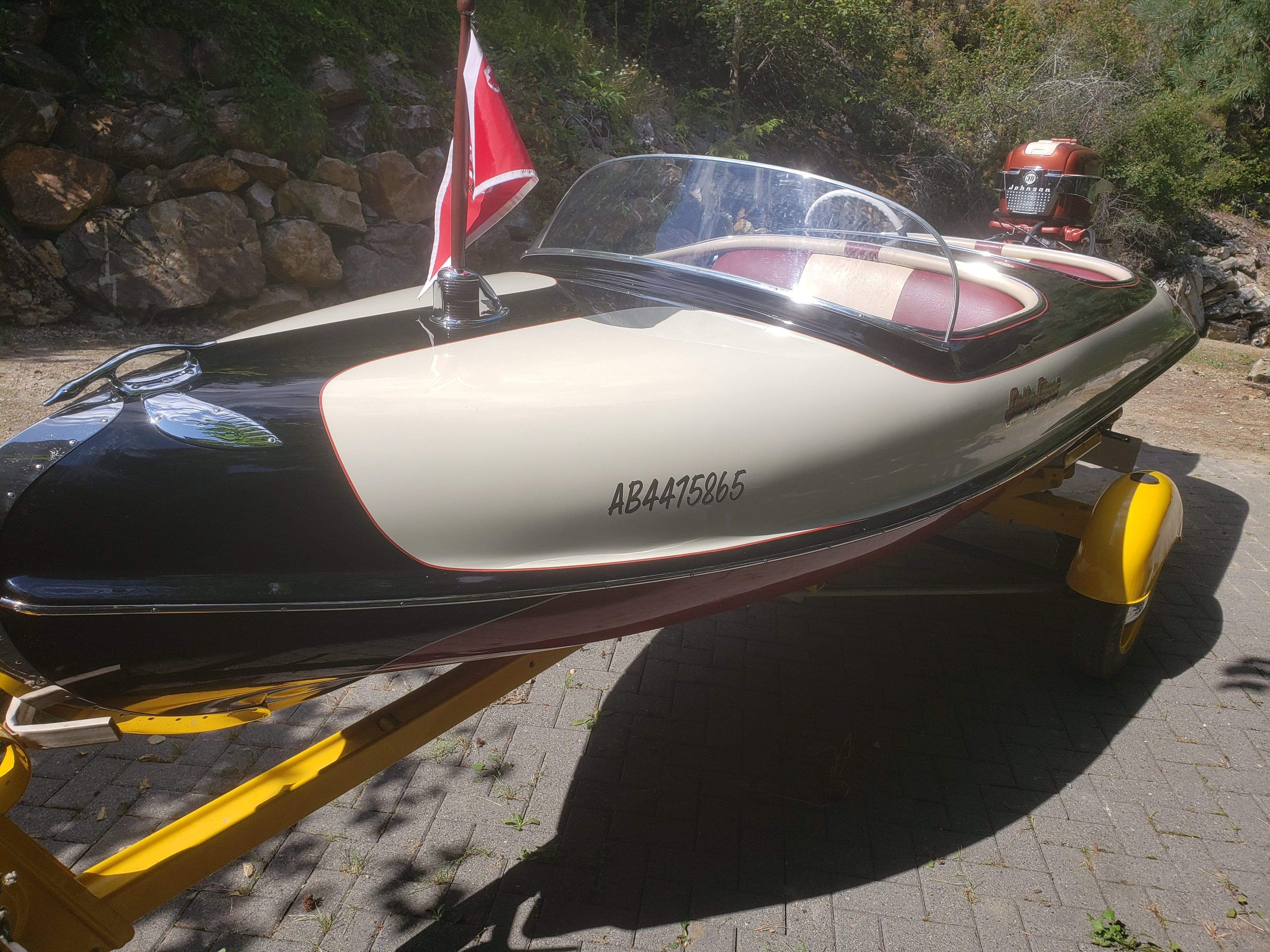 Classic Wooden Boat for Sale -  1956 LARSON - FALLS FLYER 14'