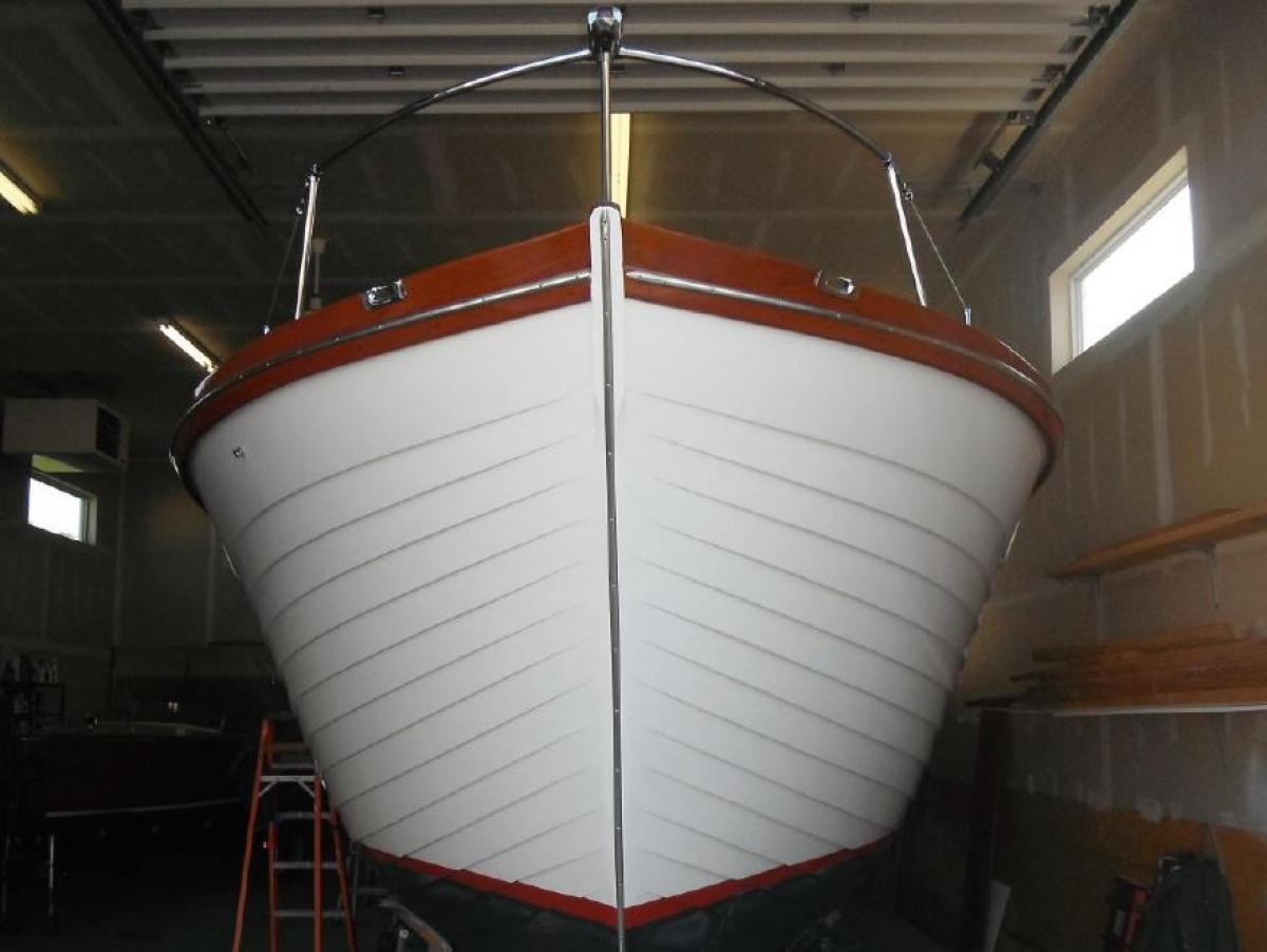 Classic Wooden Boat for Sale -  1957 CHRIS-CRAFT 40' SEA SKIFF SEMI-ENCLOSED CRUISER