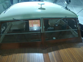 Classic Wooden Boat for Sale -  1957 CHRIS-CRAFT 40' SEA SKIFF SEMI-ENCLOSED CRUISER