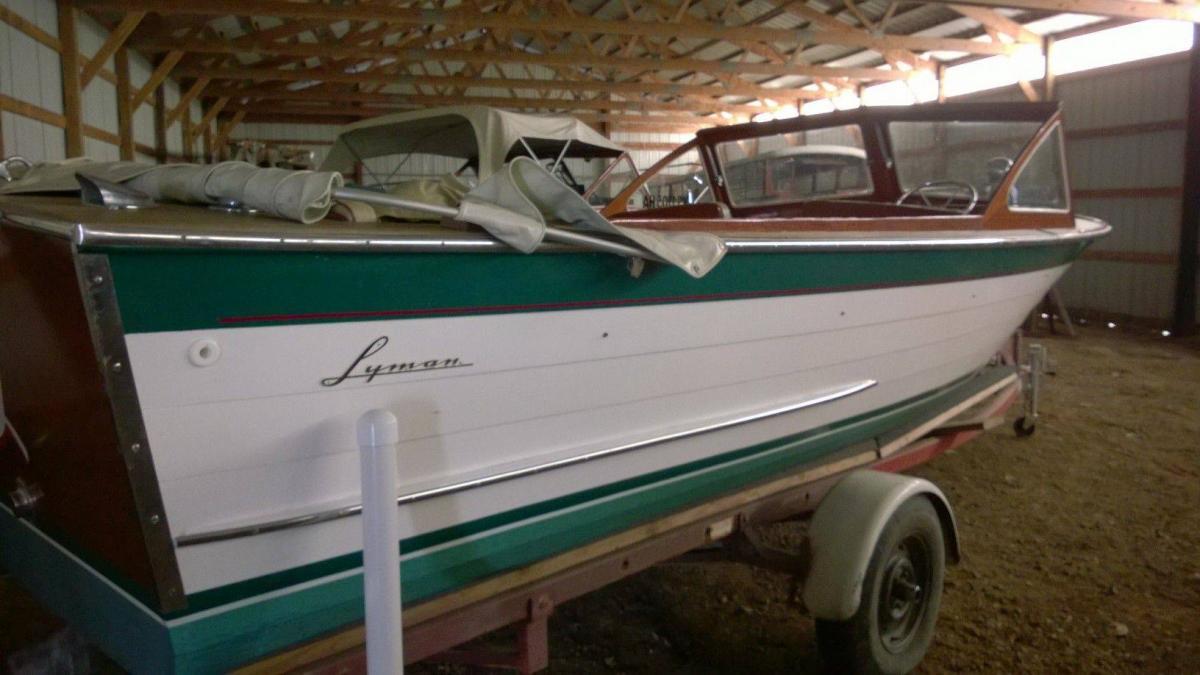 Classic Wooden Boat for Sale -  1964 LYMAN 21' CUDDY STYLE INBOARD