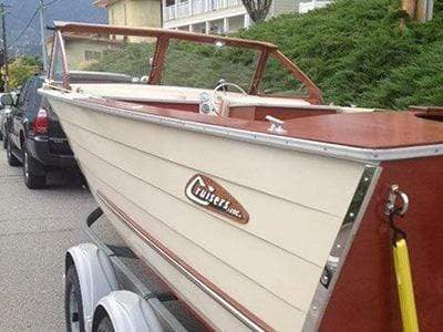 Classic Wooden Boat for Sale -  1965 CRUISER'S INC 20' - RARE CAMPER MODEL