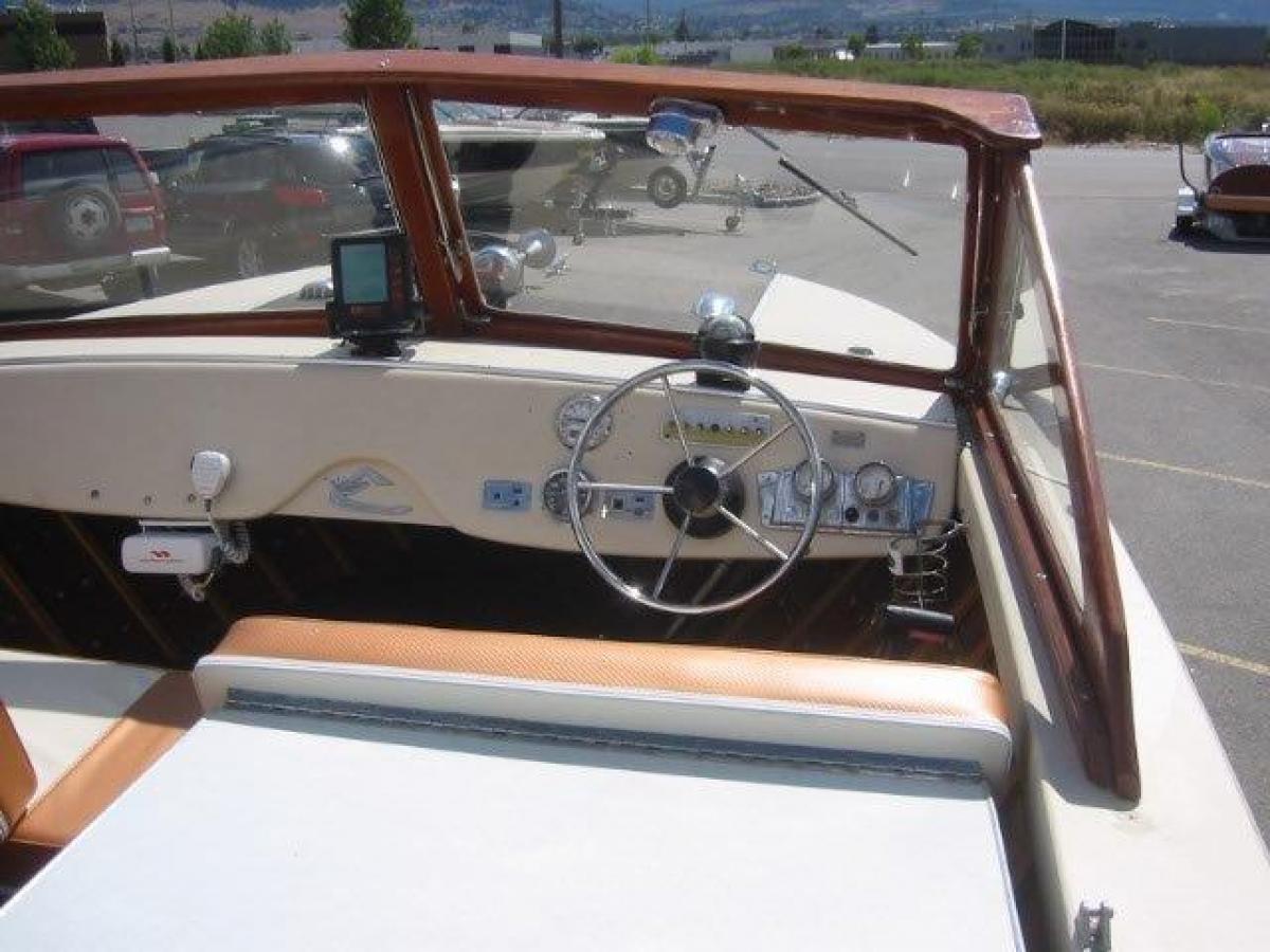 Classic Wooden Boat for Sale -  1965 CRUISER'S INC 20' - RARE CAMPER MODEL