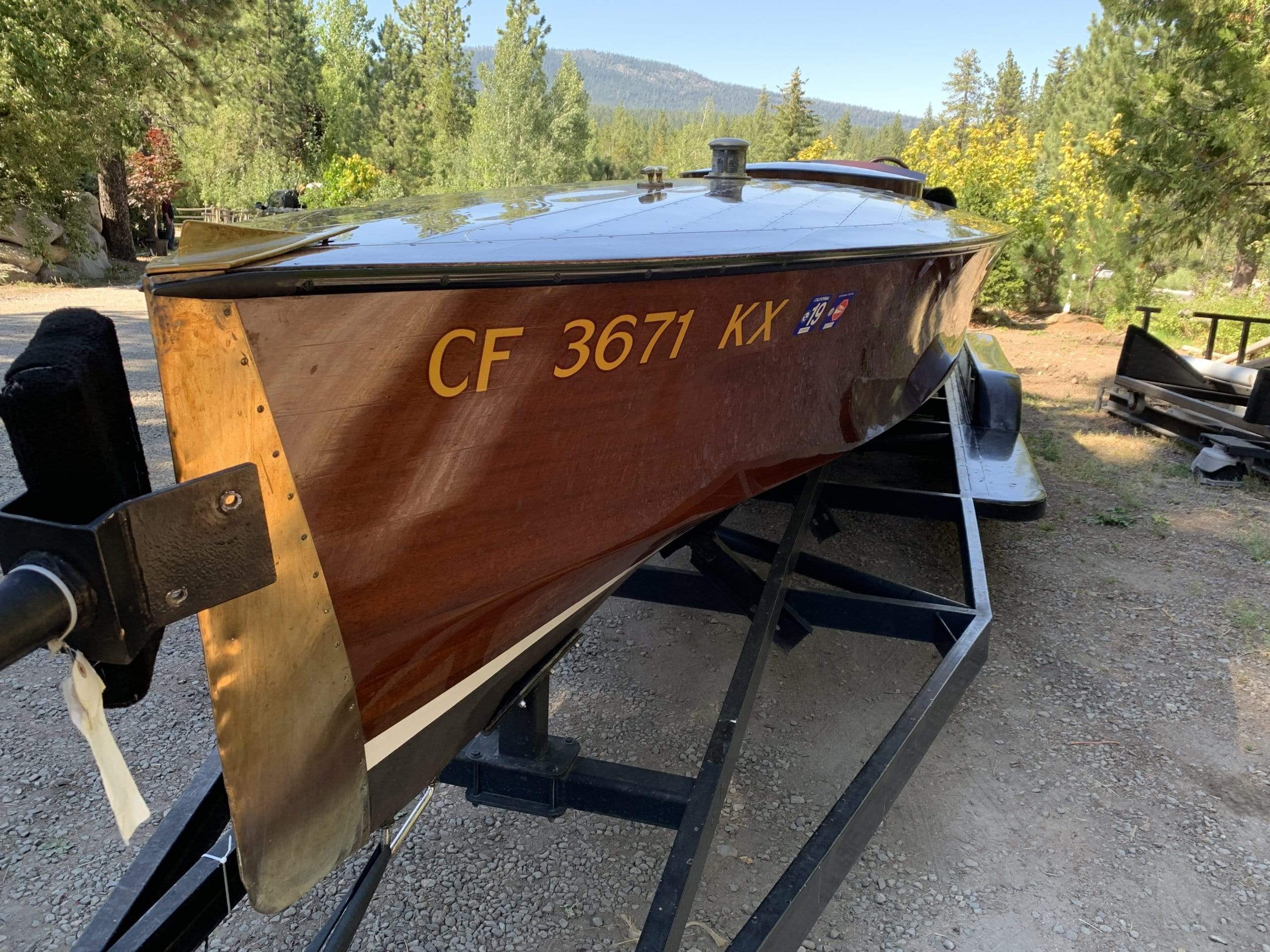 Classic Wooden Boat for Sale -  1996 Brown & Bassett 33' Gentleman's Racer - 600hp Rolls-Royce Meteor V-12