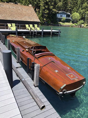 Classic Wooden Boat for Sale -  1996 Brown & Bassett 33' Gentleman's Racer - 600hp Rolls-Royce Meteor V-12