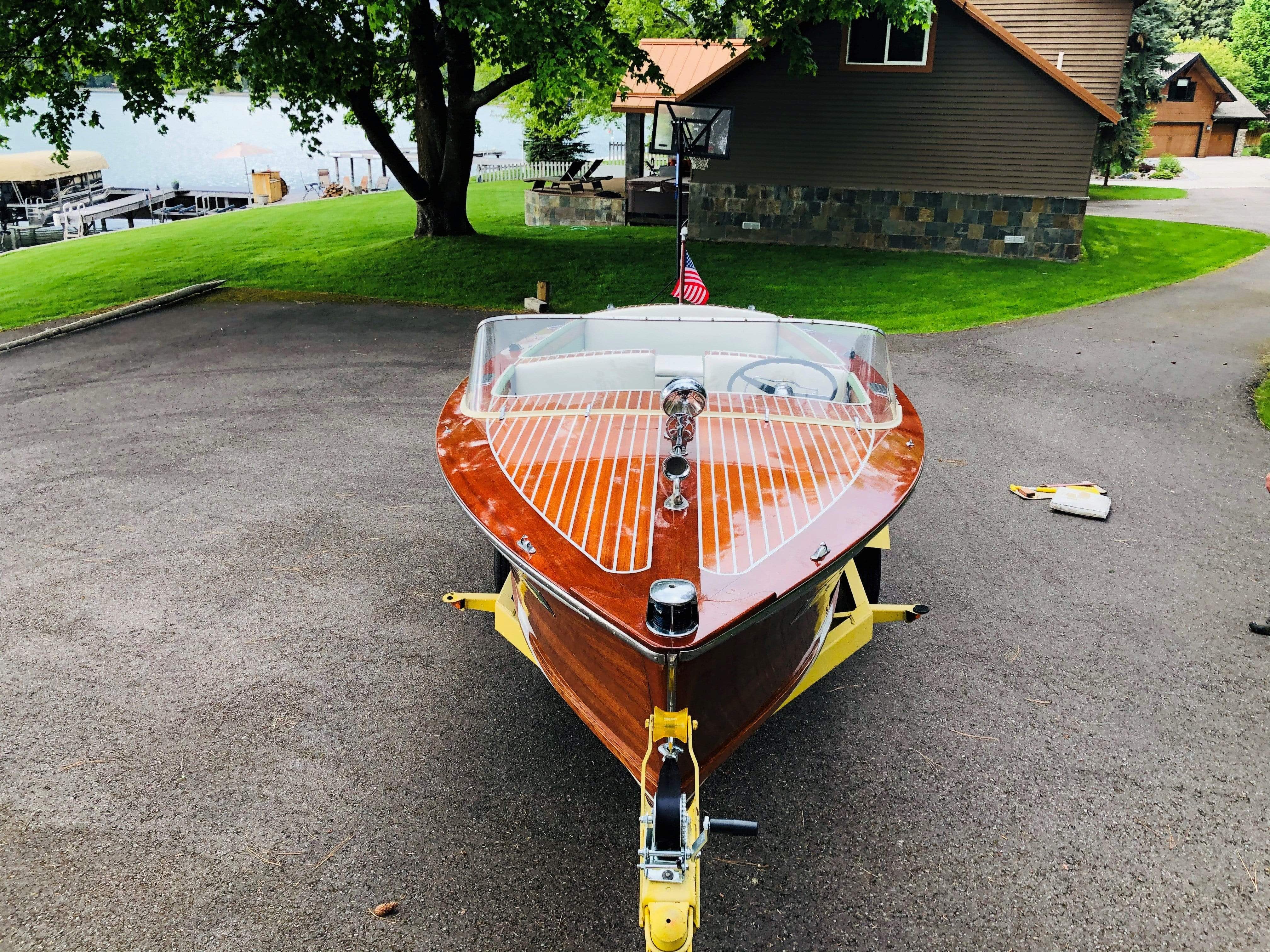 1957 Mariner 19ft wooden boat for Sale